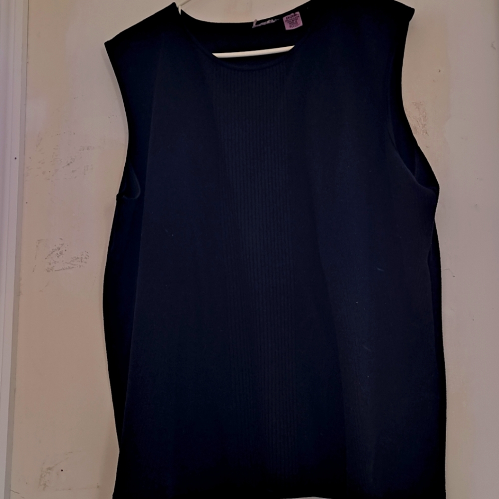 Black sweater tank
